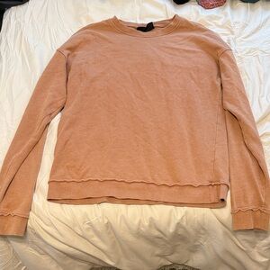 No Boundaries Men's Light Orange Sweatshirt